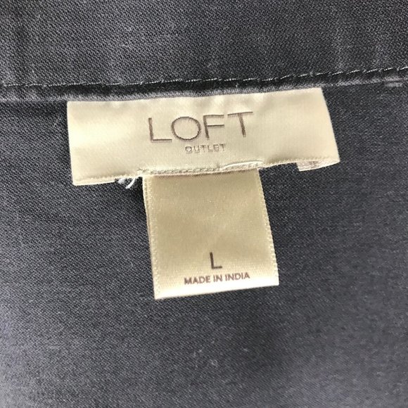 💜 LOFT all-season utility cargo jacket size Large - Picture 8 of 9